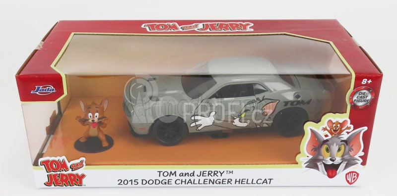 Jada Dodge Challenger Coupe 2015 - Tom & Jerry 1:24 Grey