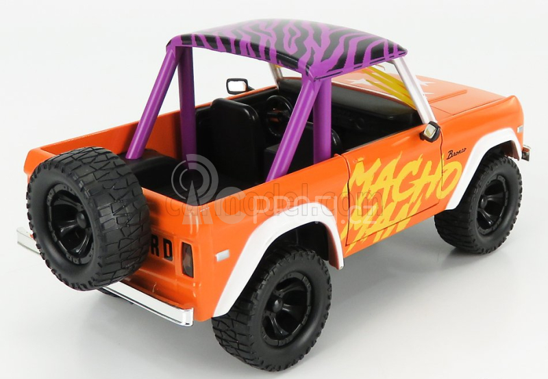 Jada Ford usa Bronco With Macho Man Randy Savage Figure 1973 1:24 Orange