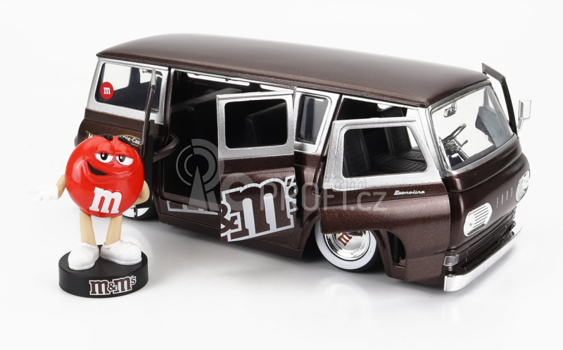 Jada Ford usa Econoline Minibus With M&m's Figure 1965 1:24 Brown