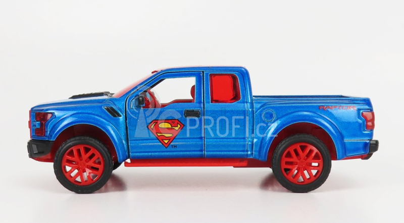 Jada Ford usa F-150 Raptor Pick-up With Superman Figure 2018 1:32 Červená Modrá