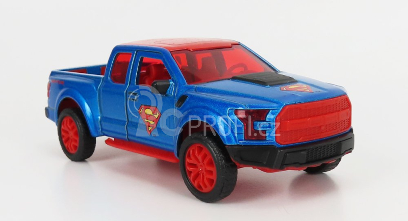 Jada Ford usa F-150 Raptor Pick-up With Superman Figure 2018 1:32 Červená Modrá