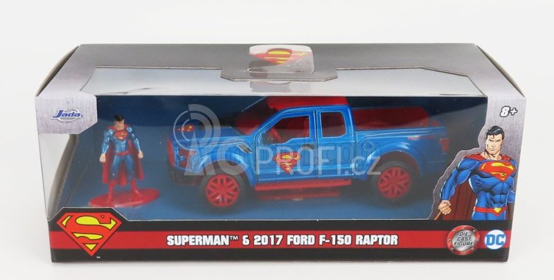 Jada Ford usa F-150 Raptor Pick-up With Superman Figure 2018 1:32 Červená Modrá