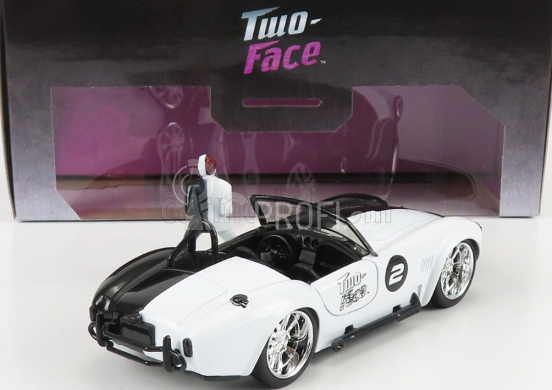 Jada Ford usa Shelby Cobra 427/sc Spider N 2 1965 - Two-face 1:32 Černá Bílá