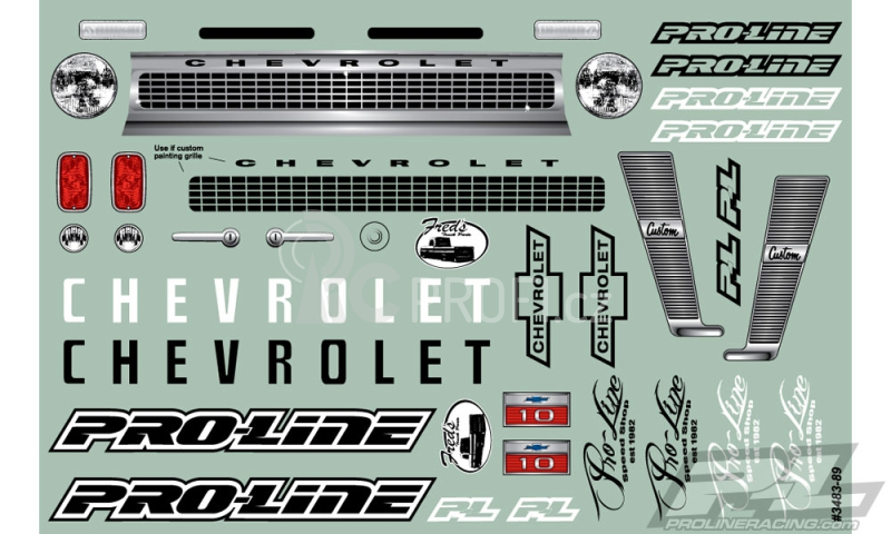 Karoserie čirá 1966 Chevrolet C-10 pro 12.3 (313mm) podvozky