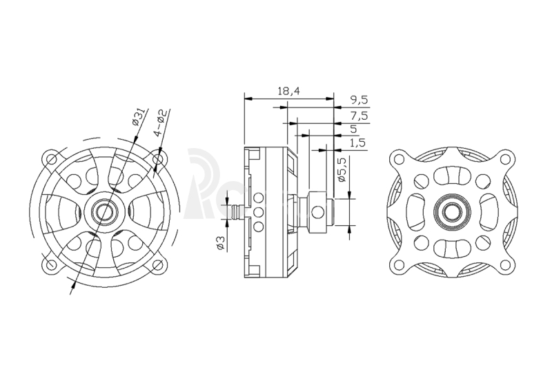 KAVAN Brushless Motor PRO 2809-2300