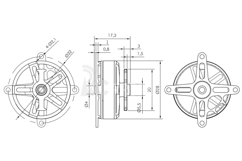 KAVAN Brushless Motor PRO 2811-1800