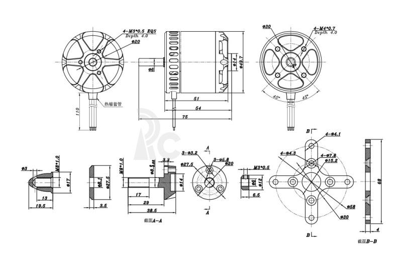 KAVAN Brushless Motor PRO 5050-465