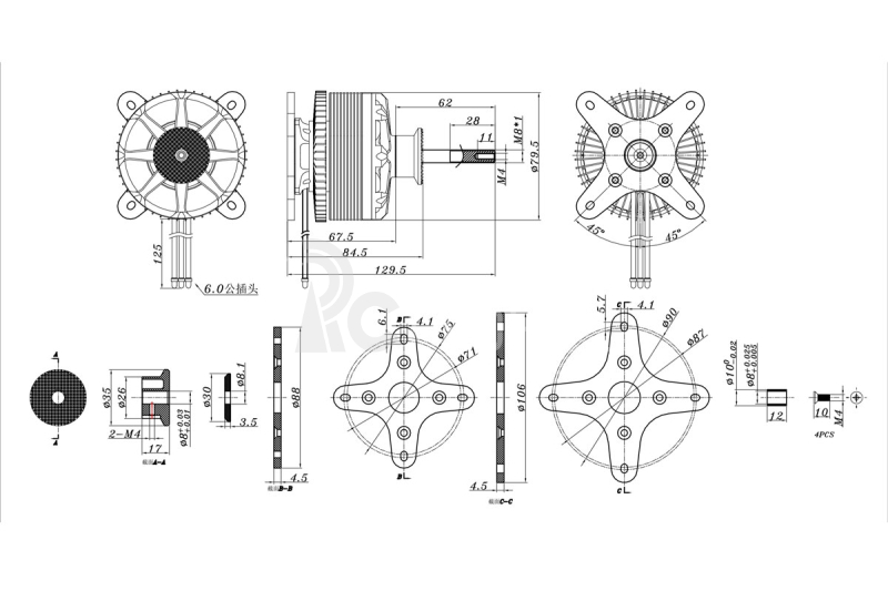 KAVAN Brushless Motor PRO 8050-195