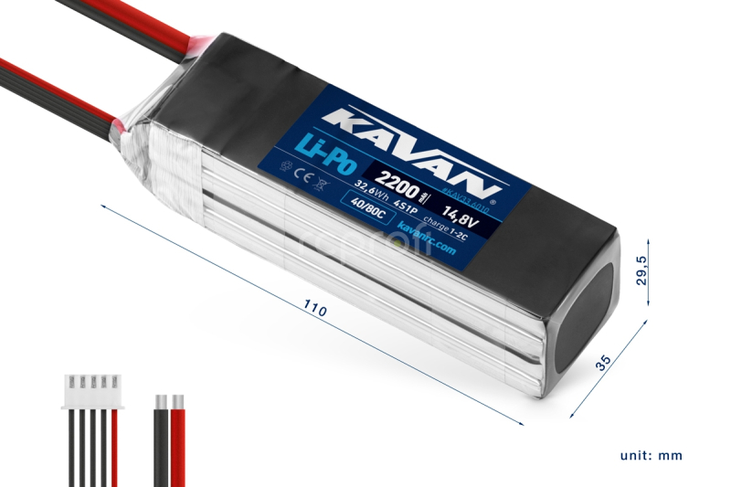 KAVAN Li-Po 2200mAh/14,8V 40/80C 32,6Wh