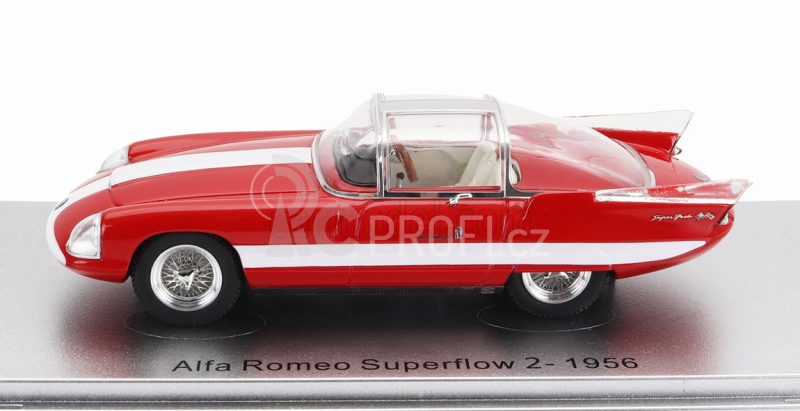 Kess-model Alfa romeo 6c 3000 Superflow Ii Pininfarina 1956 1:43 Červená Bílá