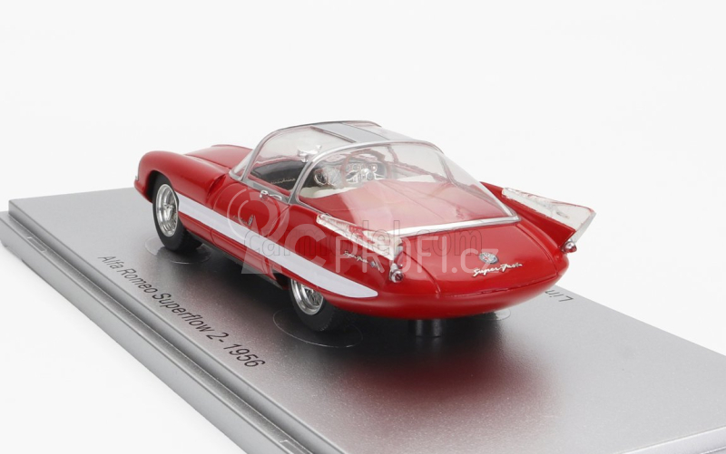 Kess-model Alfa romeo 6c 3000 Superflow Ii Pininfarina 1956 1:43 Červená Bílá