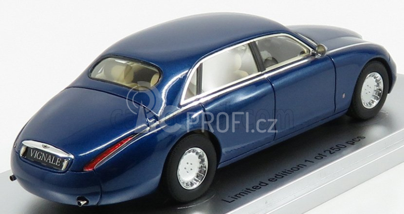 Kess-model Aston martin Lagonda Vignale 4-door 1993 1:43 Blue Met