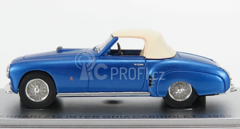 Kess-model Ferrari 212 Inter Ghia Ch.0233eu Cabriolet Closed 1952 1:43 Blue Met