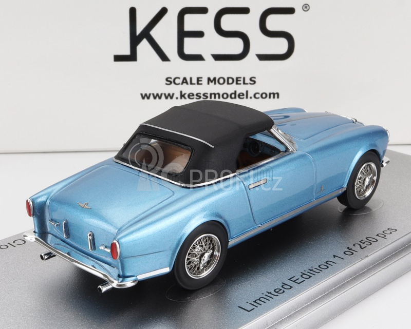 Kess-model Ferrari 212 Inter Sn0235eu Cabriolet Closed 1952 1:43 Světle Modrá S Černou