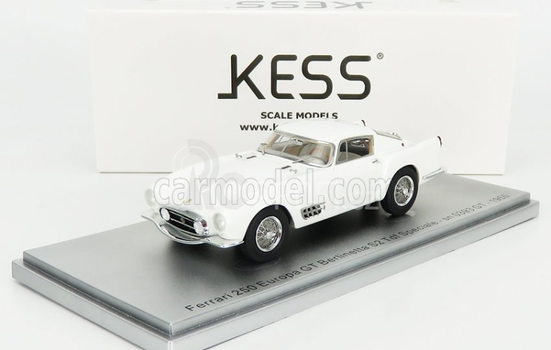 Kess-model Ferrari 250 Europa Gt Berlinetta S2 Tdf Speciale Sn0393gt 1955 1:43 Bílá