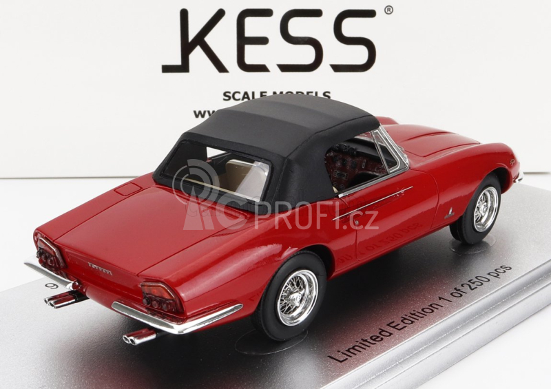 Kess-model Ferrari 365 California Spider Closed 1966 1:43 Červená Černá