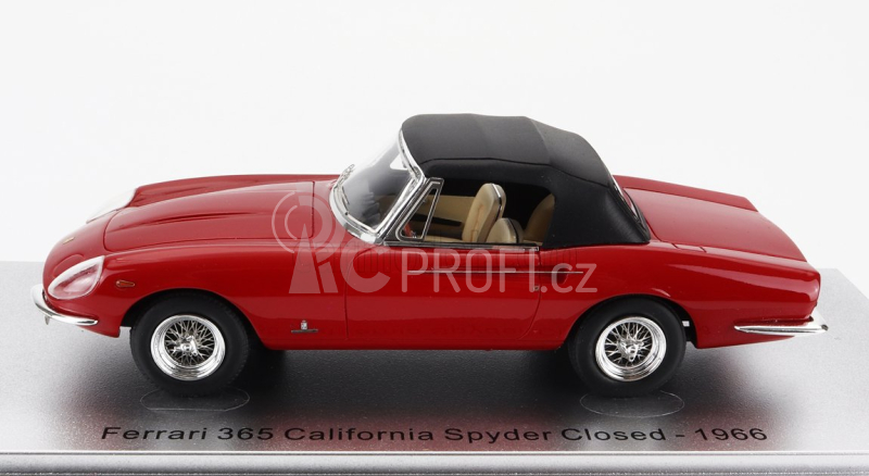 Kess-model Ferrari 365 California Spider Closed 1966 1:43 Červená Černá