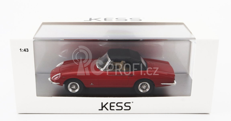 Kess-model Ferrari 365 California Spider Closed 1966 1:43 Červená Černá