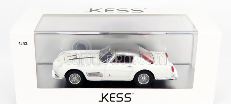 Kess-model Ferrari 410 Superamerica Series Iii Pininfarina Coupe 1958 1:43 Bílé Stříbro