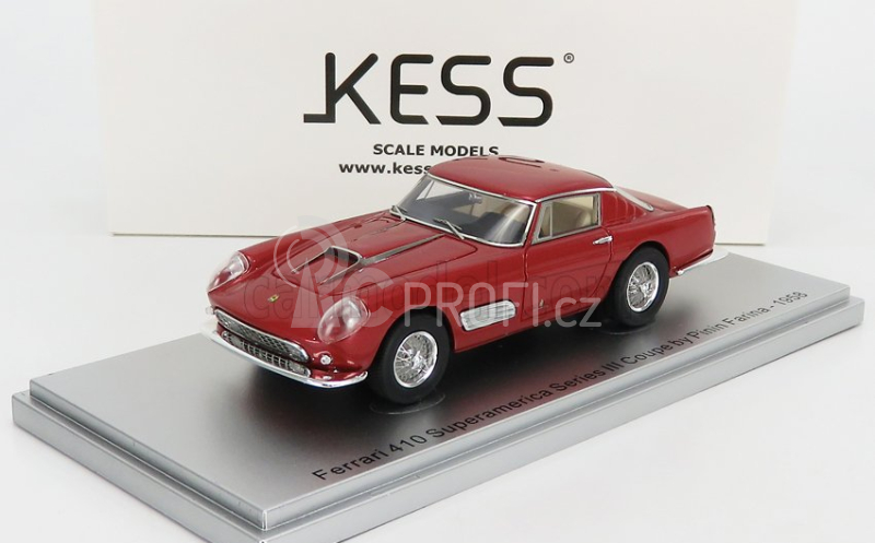 Kess-model Ferrari 410 Superamerica Series Iii Pininfarina Coupe 1958 1:43 Red Met