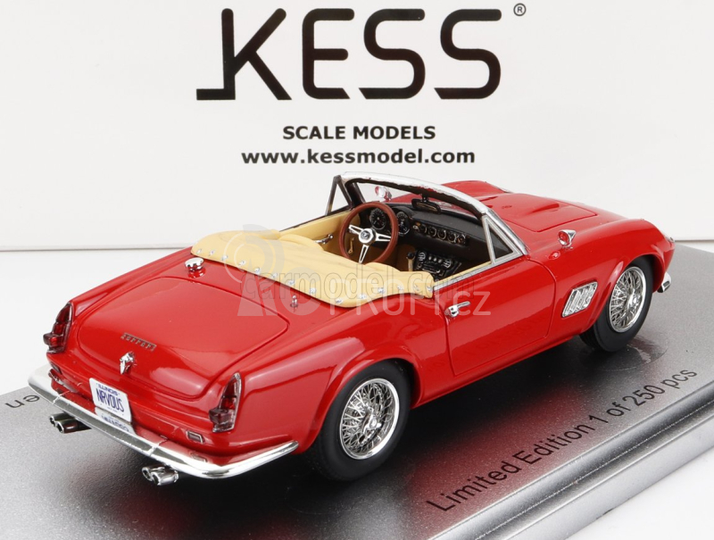 Kess-model Modena 250gt California Spider Open 1961 Movie 1:43 Red