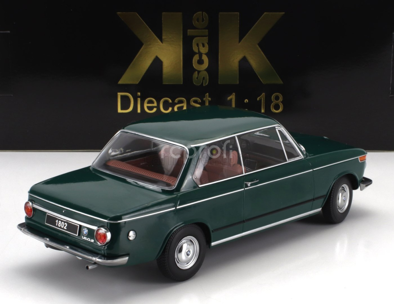 Kk-scale BMW 1802 1-series Facelift (restyling) 1971 1:18 Tmavě Zelená