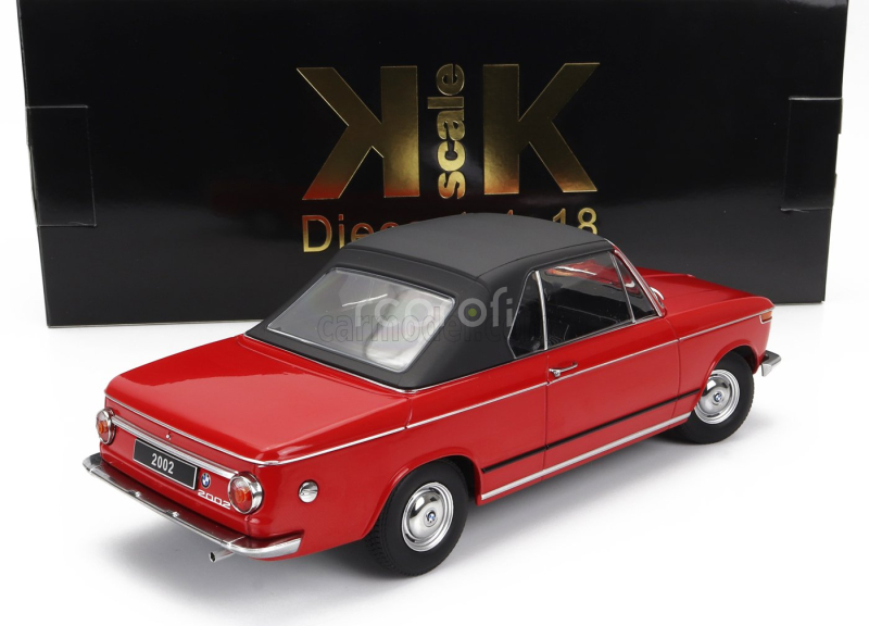 Kk-scale BMW 2002 Cabriolet 1968 - With Removable Soft-top 1:18 Red