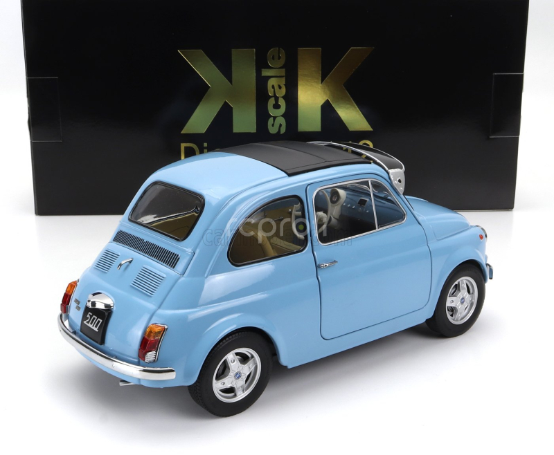 Kk-scale Fiat 500 F Custom With Abarth Rims 1968 1:12 Světle Modrá