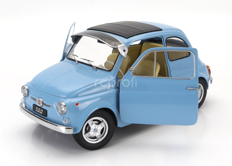 Kk-scale Fiat 500 F Custom With Abarth Rims 1968 1:12 Světle Modrá