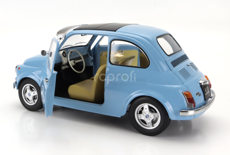 Kk-scale Fiat 500 F Custom With Abarth Rims 1968 1:12 Světle Modrá