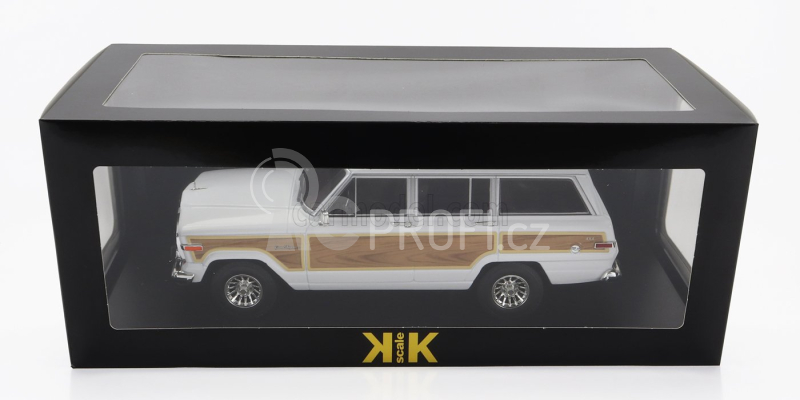 Kk-scale Jeep Grand Wagoneer 1989 1:18 Bílé Dřevo