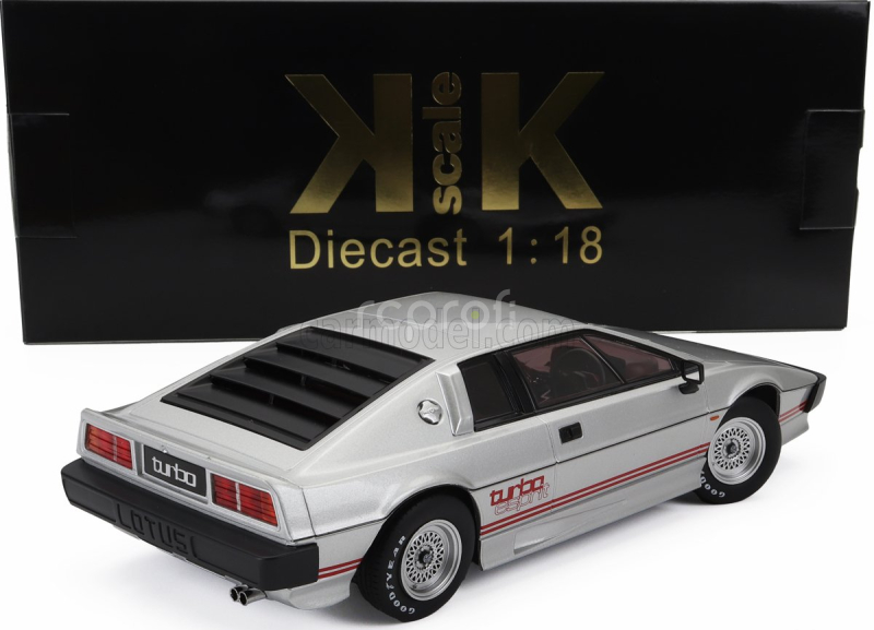 Kk-scale Lotus Esprit Turbo 1981 1:18 Silver Red