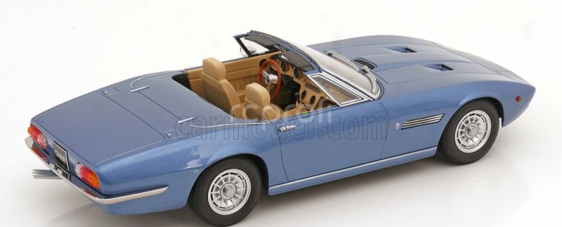 Kk-scale Maserati Ghibli Spider Cabriolet Open 1970 - Alloy Rims - Cerchi In Lega 1:18 Světle Modrá