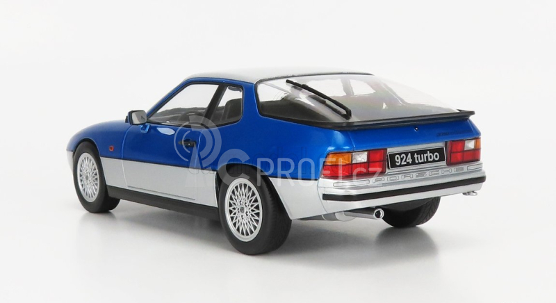 Kk-scale Porsche 924 Turbo Coupe 1986 1:18 Stříbrná Modrá Met