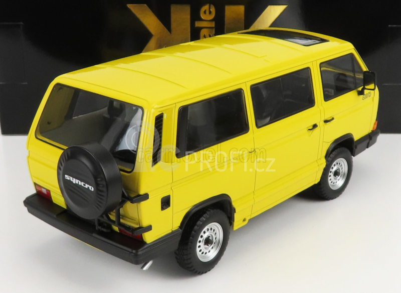 Kk-scale Volkswagen T3 Minibus Syncro 1987 1:18 Žlutá