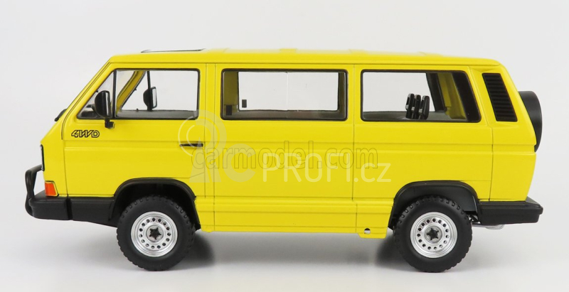 Kk-scale Volkswagen T3 Minibus Syncro 1987 1:18 Žlutá