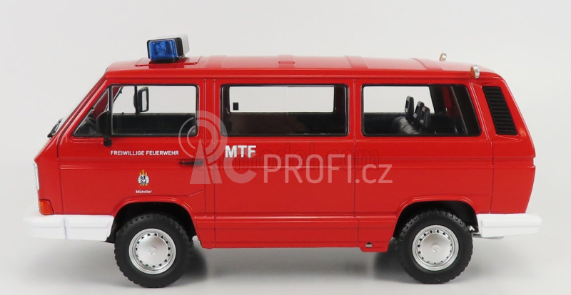 Kk-scale Volkswagen T3 Minibus Syncro Feuerwehr 1987 1:18 Red