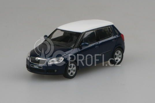 Abrex Škoda Fabia II (2006) 1:43 - Modrá Storm Metalíza