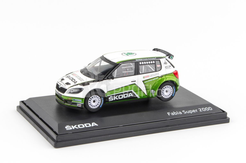 Abrex Škoda Fabia II FL S2000 (2010) 1:43 - Škoda Motorsport Design 2012 II - Šotolinová Kola