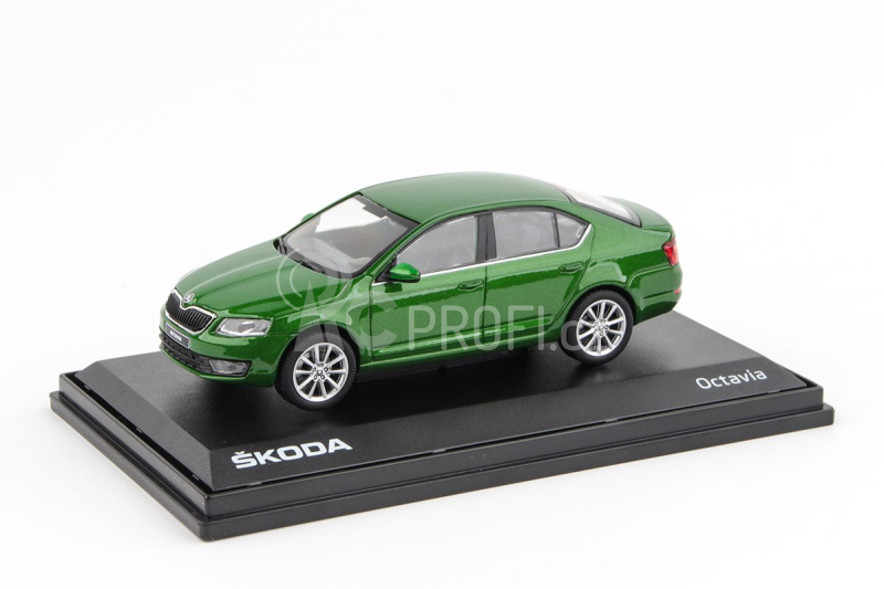 Abrex Škoda Octavia III (2012) 1:43 - Zelená Rallye Metalíza