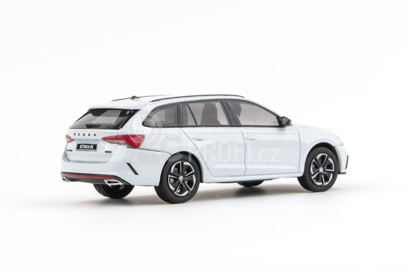 Abrex Škoda Octavia IV Combi RS (2020) 1:43 - Bílá Moon Metalíza