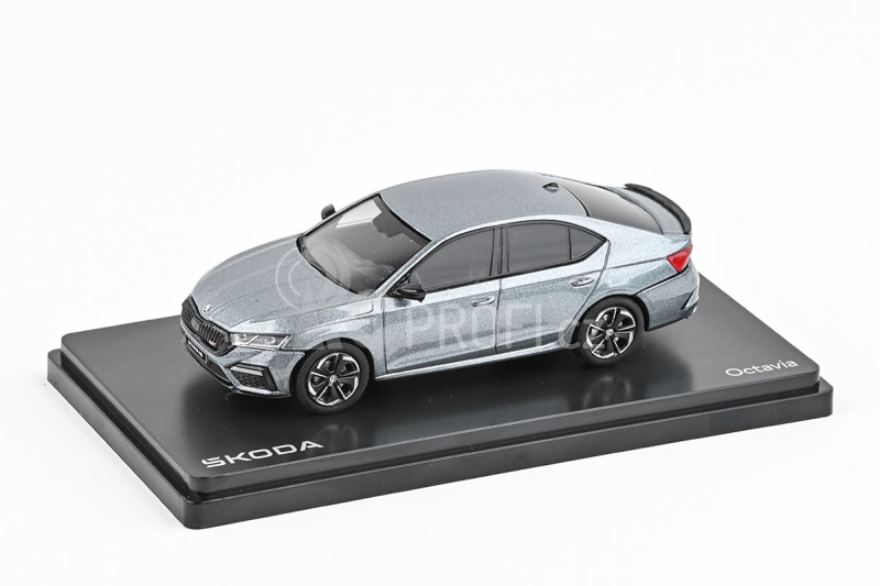 Abrex Škoda Octavia IV RS (2020) 1:43 - Šedá Platin Metalíza