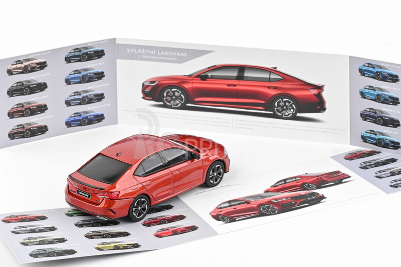 Abrex Škoda Octavia IV RS (2020) 1:43 - Červená Cinnamon Metalíza