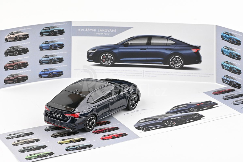 Abrex Škoda Octavia IV RS (2020) 1:43 - Modrá Plum Metalíza