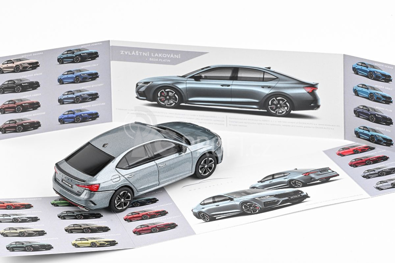 Abrex Škoda Octavia IV RS (2020) 1:43 - Šedá Platin Metalíza