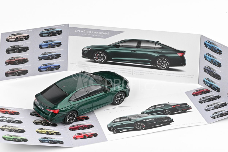 Abrex Škoda Octavia IV RS (2020) 1:43 - Zelená Amazonian Metalíza