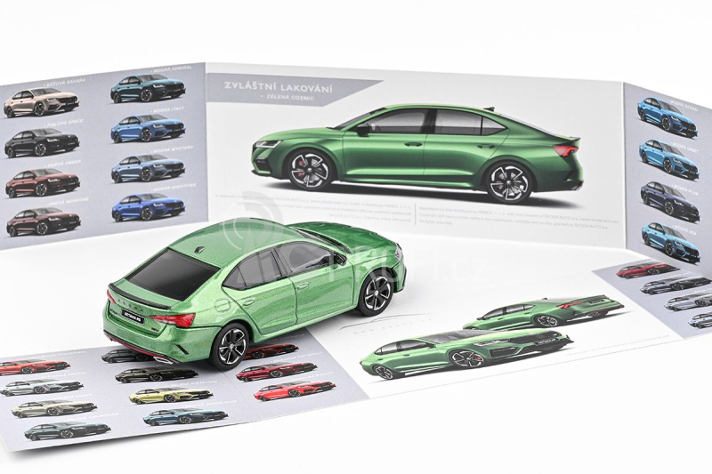 Abrex Škoda Octavia IV RS (2020) 1:43 - Zelená Cosmic Metalíza