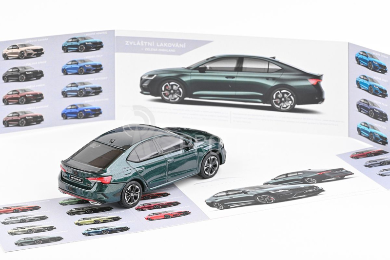 Abrex Škoda Octavia IV RS (2020) 1:43 - Zelená Highland Metalíza