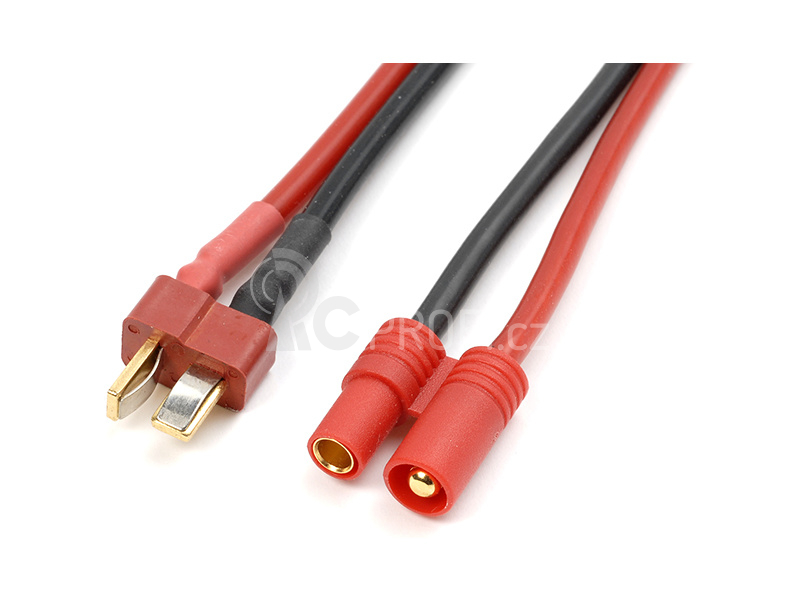 Konverzní kabel Deans přístroj - 3.5mm zlacený 14AWG