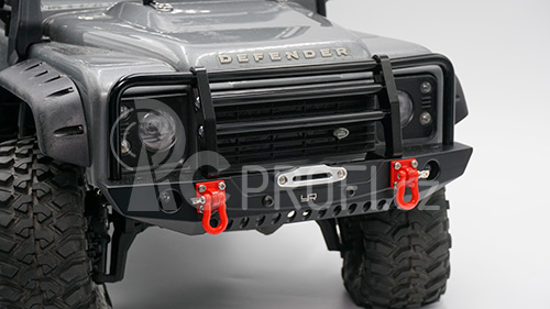 Kovový přední nárazník s LED osvětlením pro TRX-4, SCX10 II, HPI Venture